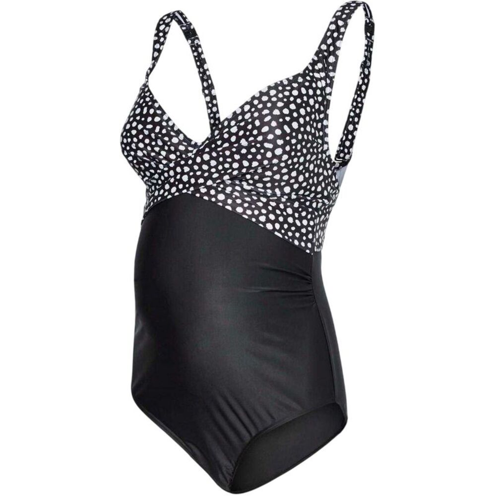 Mamalicious Womens/Ladies Polka Dot Fabric Maternity One Piece Bathing Suit / Bl